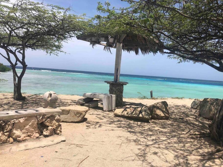 Cozy 1-Bedroom Apartment Minutes Away Drive To Mangel Halto Beach Savaneta Luaran gambar